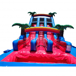 1820Baja20Dual20Centerclimb 1724989350 18' Baja Splash Dual Lane Waterslide - Center Climb