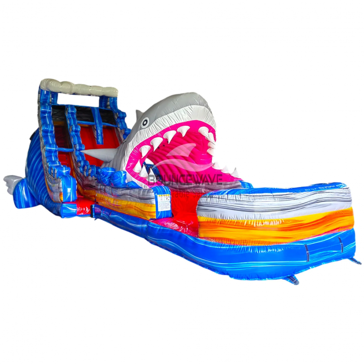 21' Rip Curl Shark Attack Dual Extended Lane Waterslide